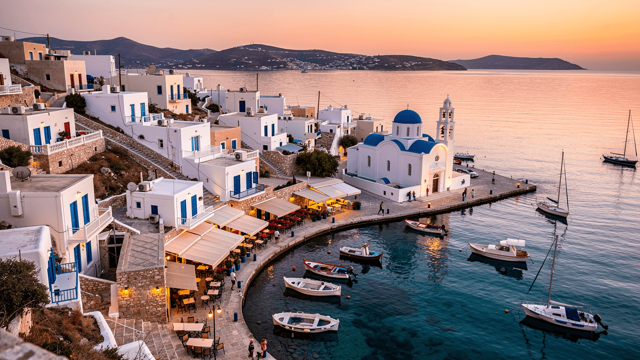 Approaching Paros by sea